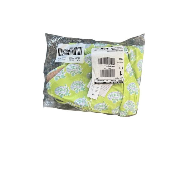 NWT J.Crew Green Paisley Plunge One-Piece Swimsuit 10 - Picture 13 of 13